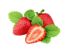 Strawberry extract with fresh strawberries