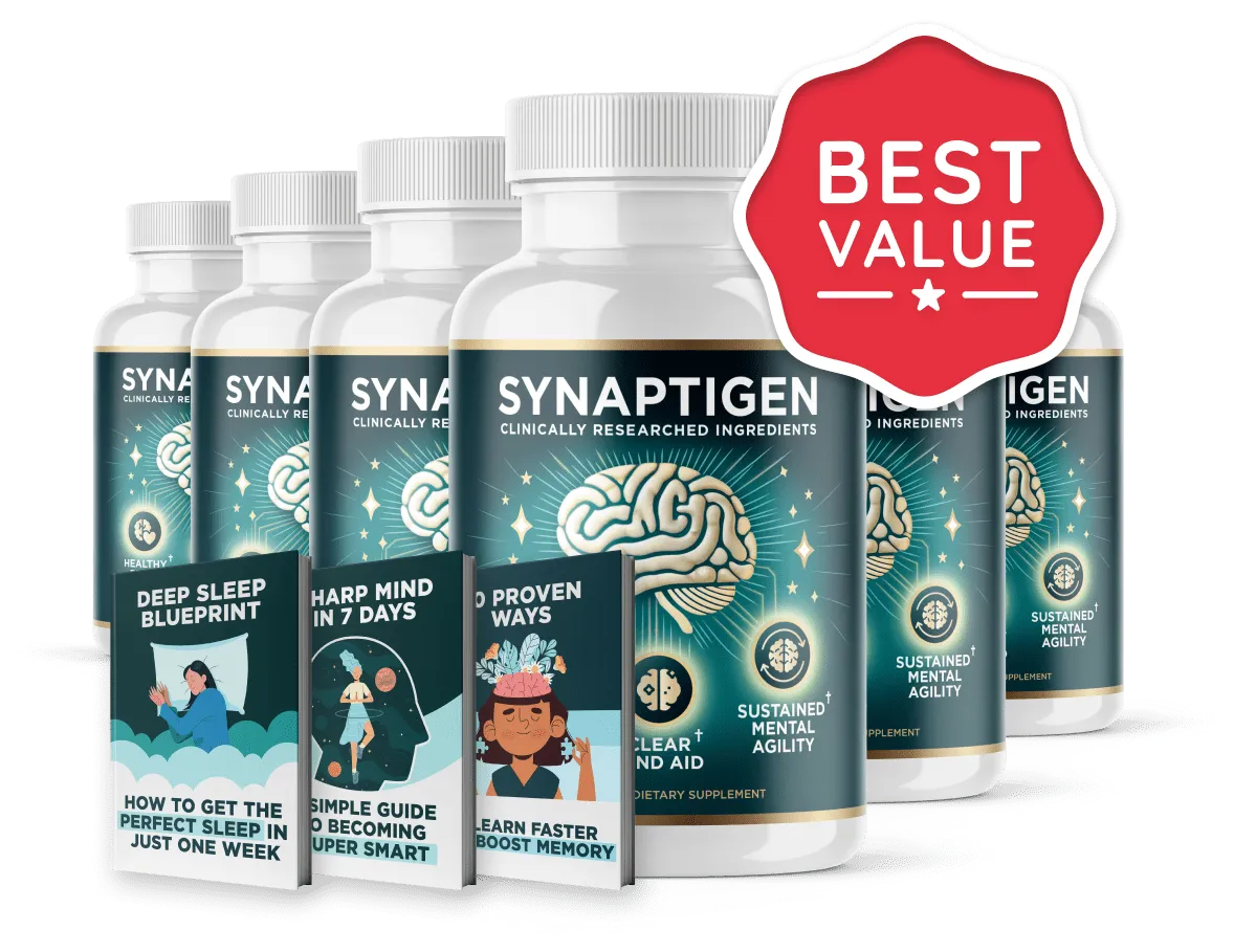 Synaptigen™ 6-bottle best value bundle with free bonus digital guides